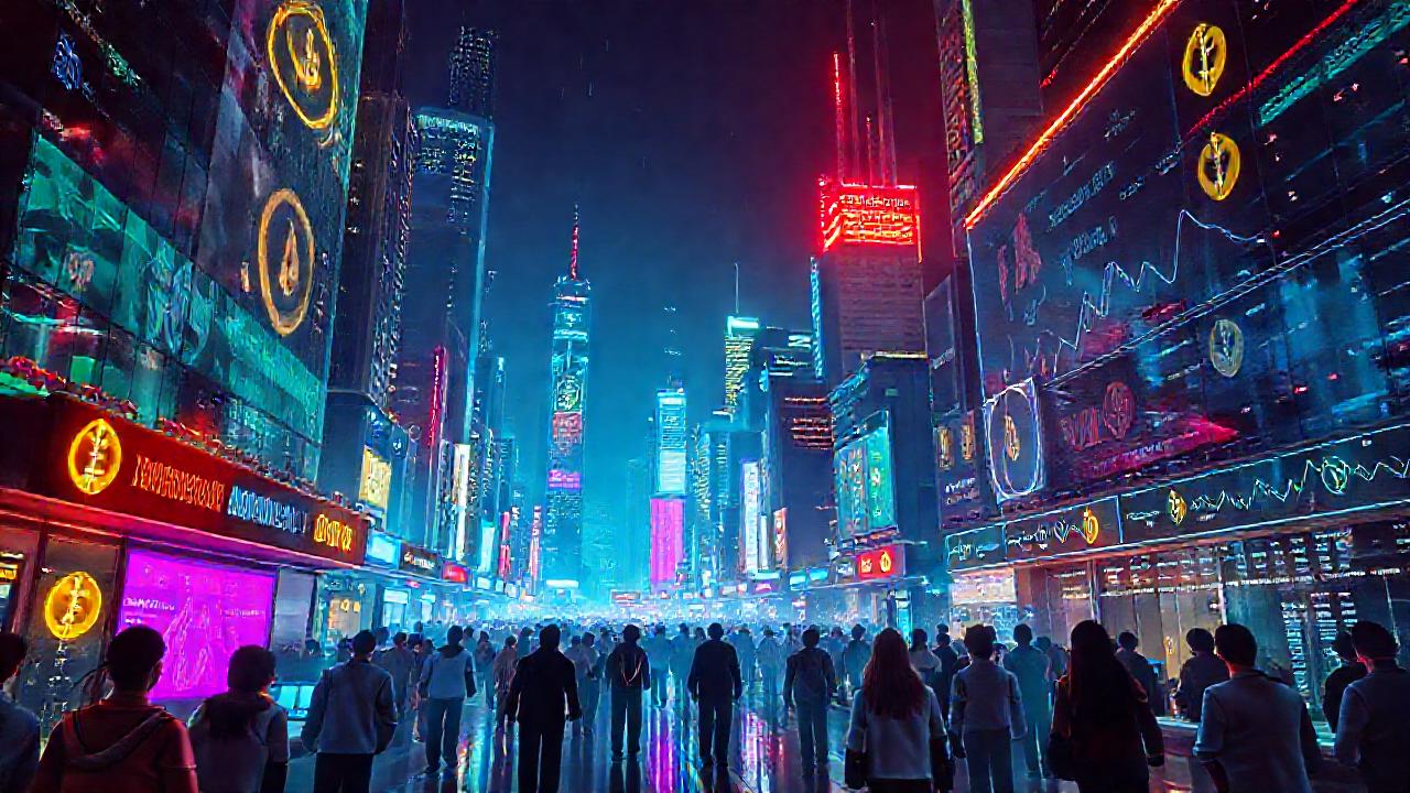 Ciudad futurista digital
