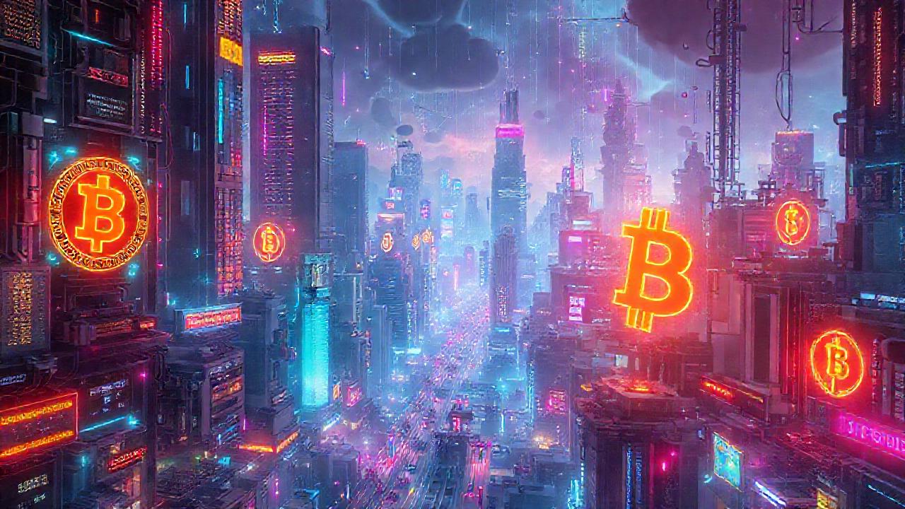 Ciudad futurista digital