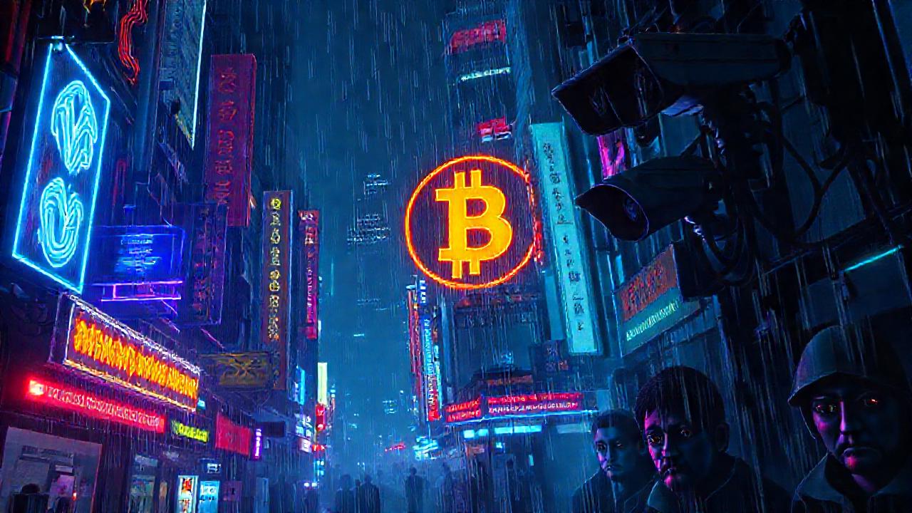 Ciudad cyberpunk, neón, ansiedad y sombras
