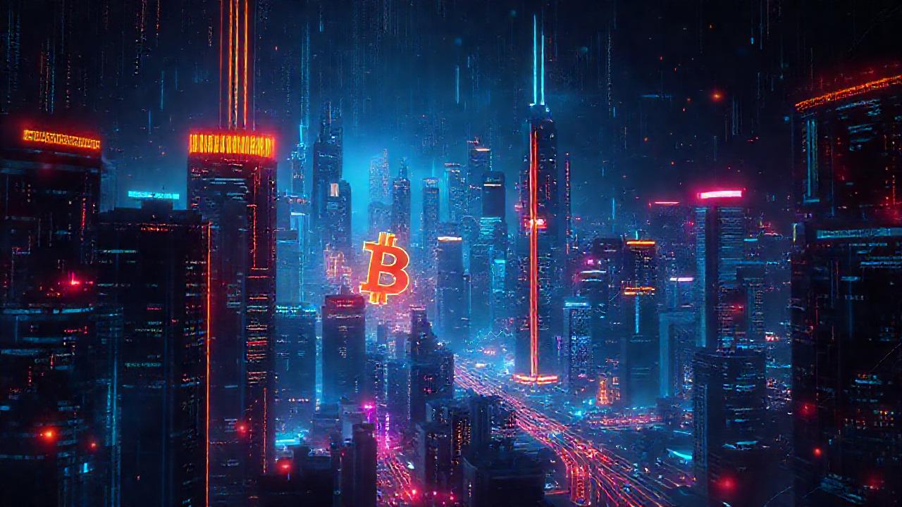 Ciudad futurista digital