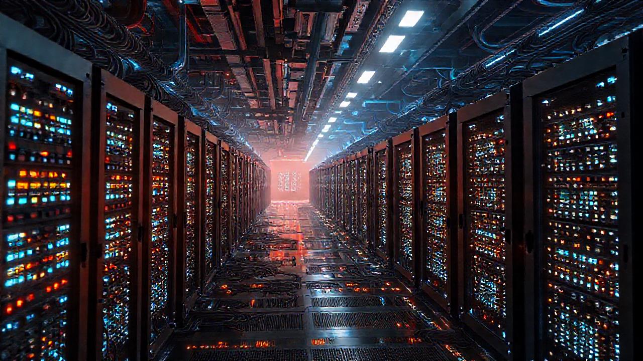 Fábrica minera futurista