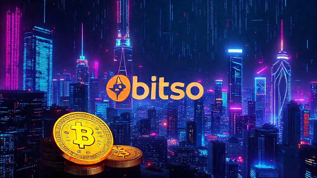 Ciudad futurista digital con criptomonedas brillantes