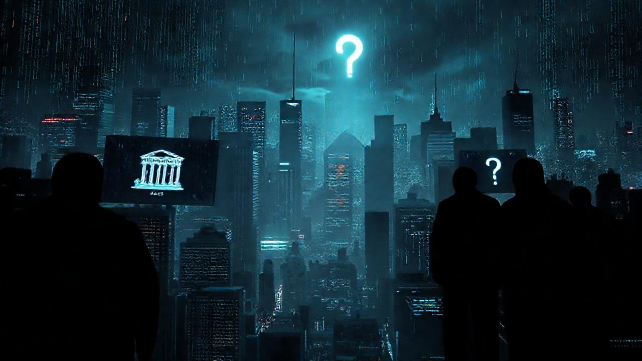 Ciudad oscura, blockchain incierto, peligroso futuro