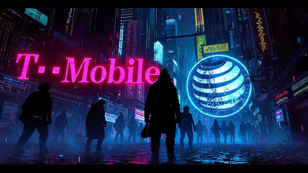 Ciudad cyberpunk digitalmente hackeada y peligrosa