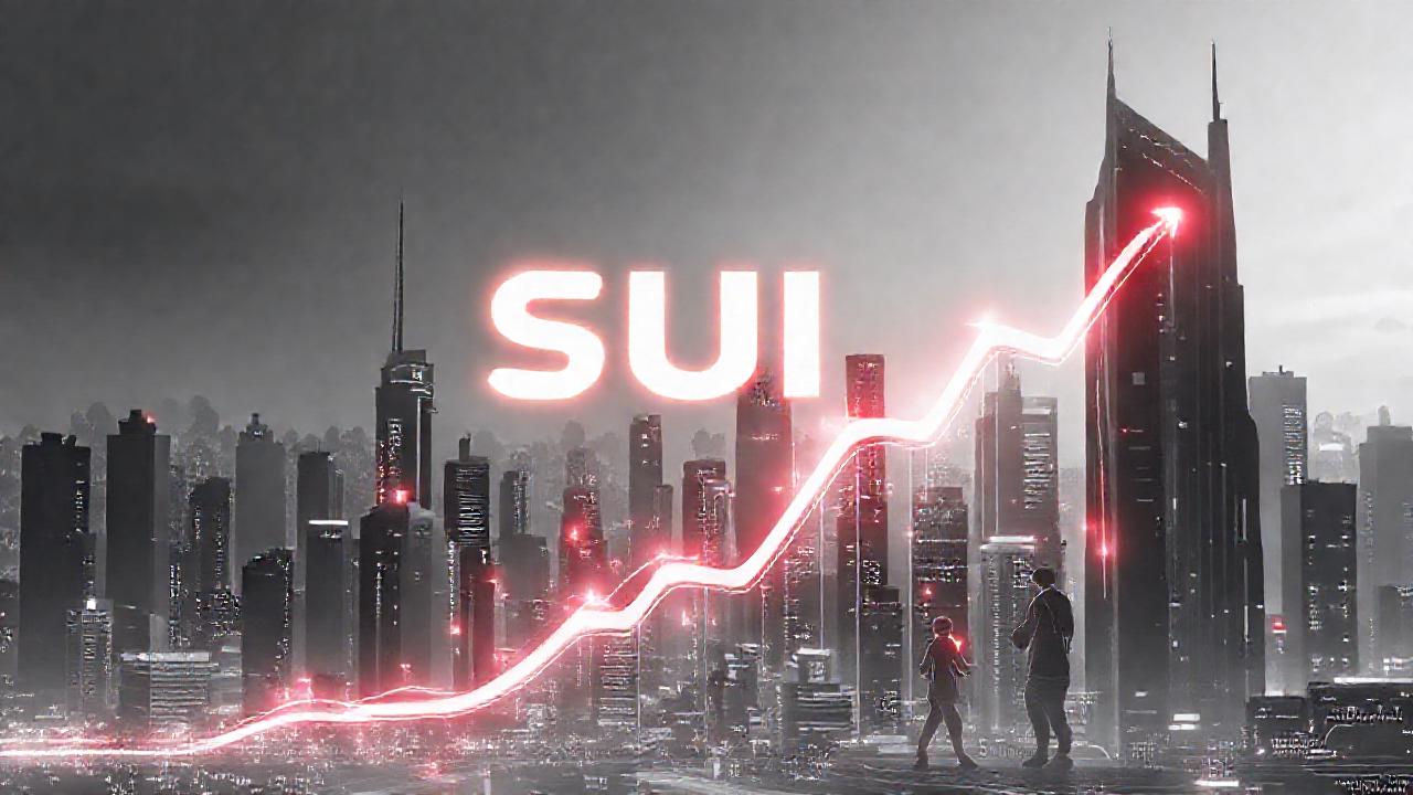 Futuro digital, SUI, precio ascendente
