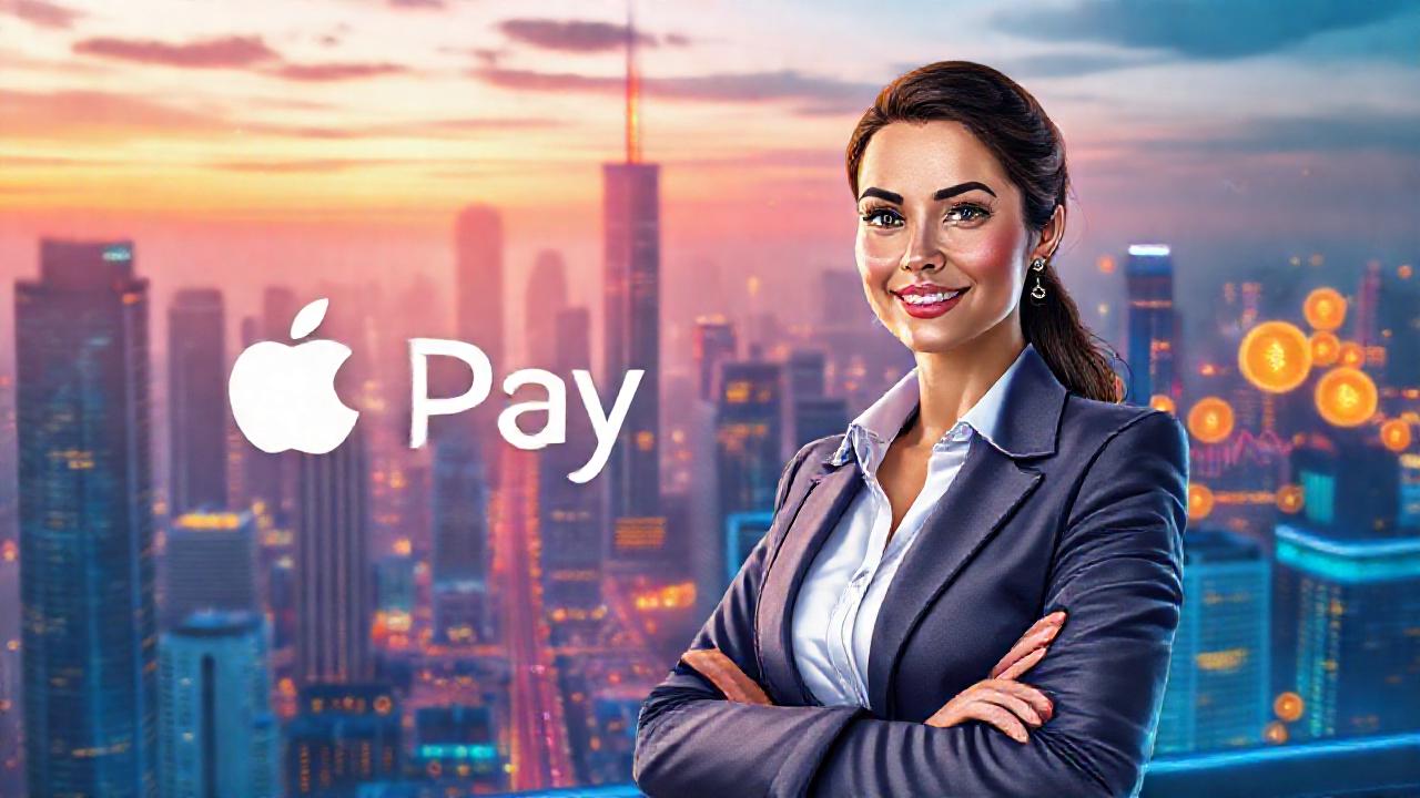 Ciudad futurista, tecnología y criptomonedas optimistas