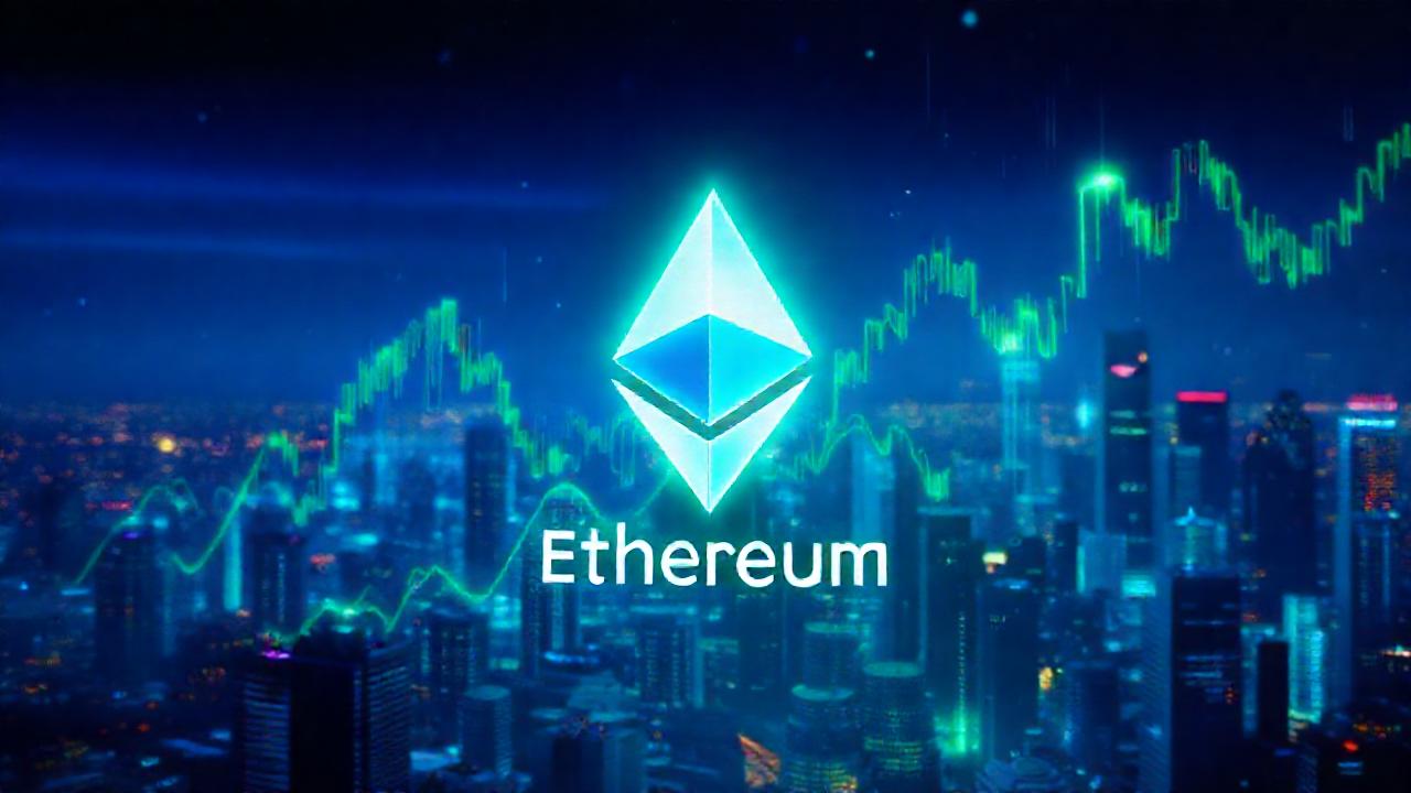 Ethereum brillante asciende en el mercado
