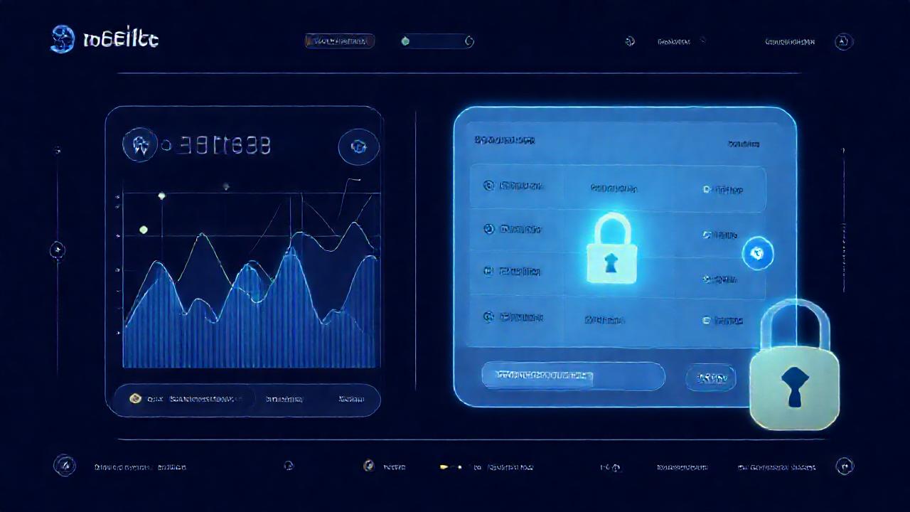 Cartera futurista segura para cripto DeFi
