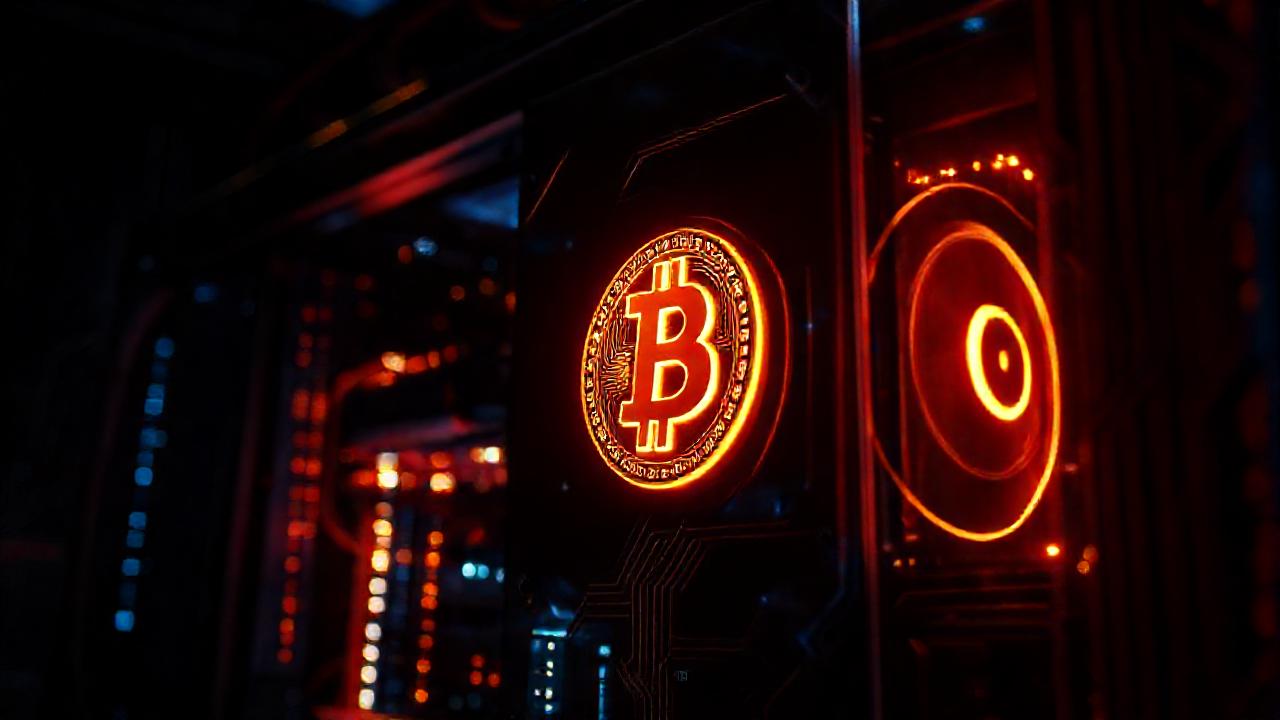 Una excavadora futurista emite Bitcoin digital