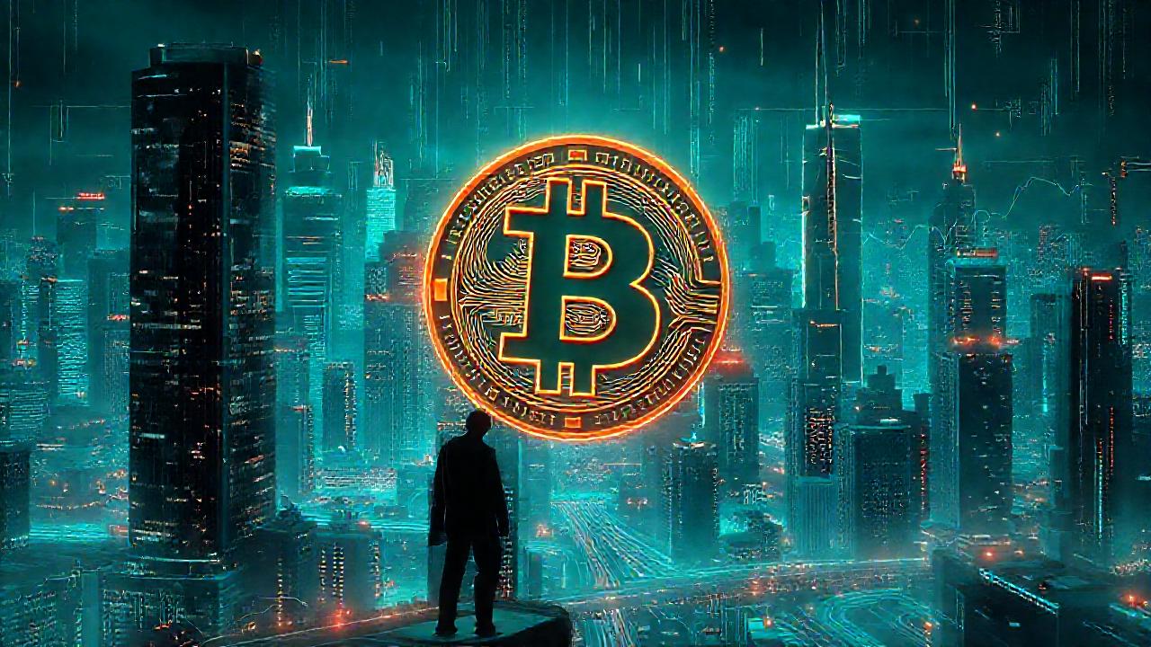 Ciudad futurista y Bitcoin, tensión latente
