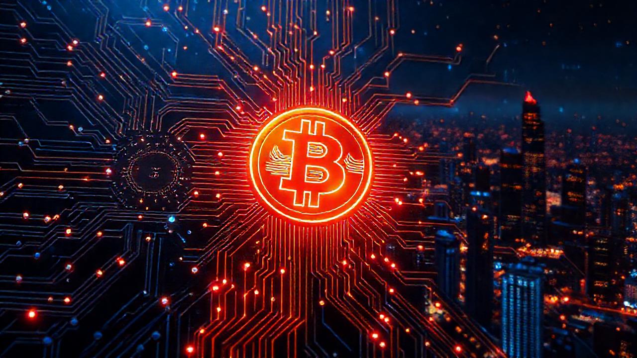 Tecnología cripto futurista se visualiza compleja