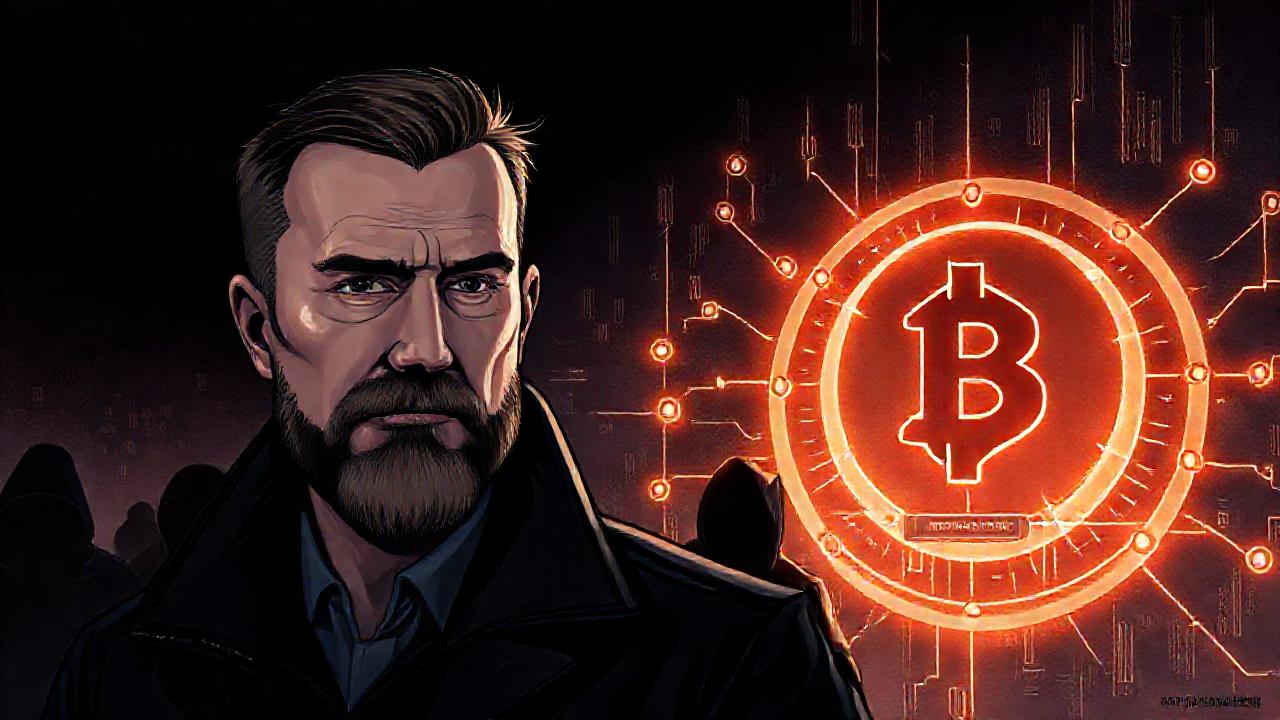 Una ilustración digital muestra intriga tecnológica oscura