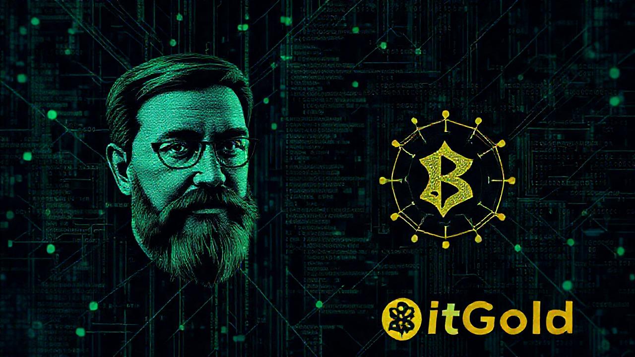 Red digital compleja evoca la cripto-futurista