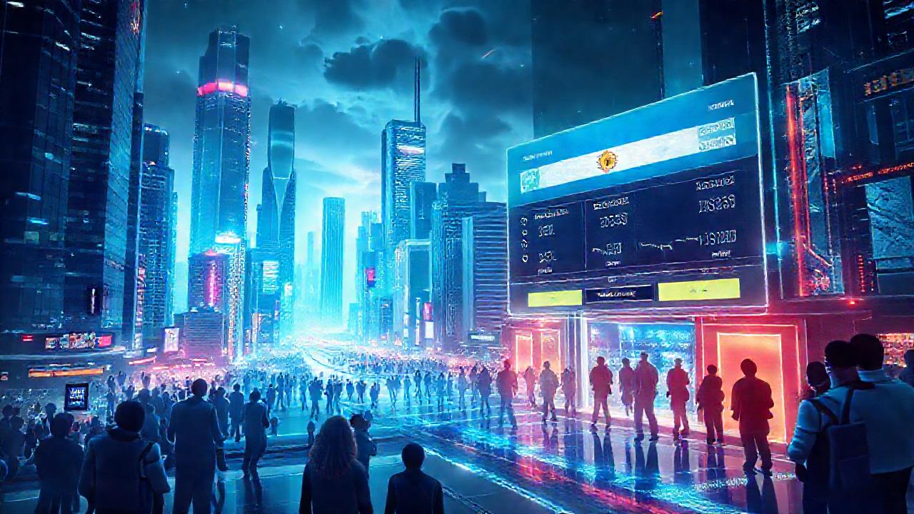 Ciudad futurista digital y diversa
