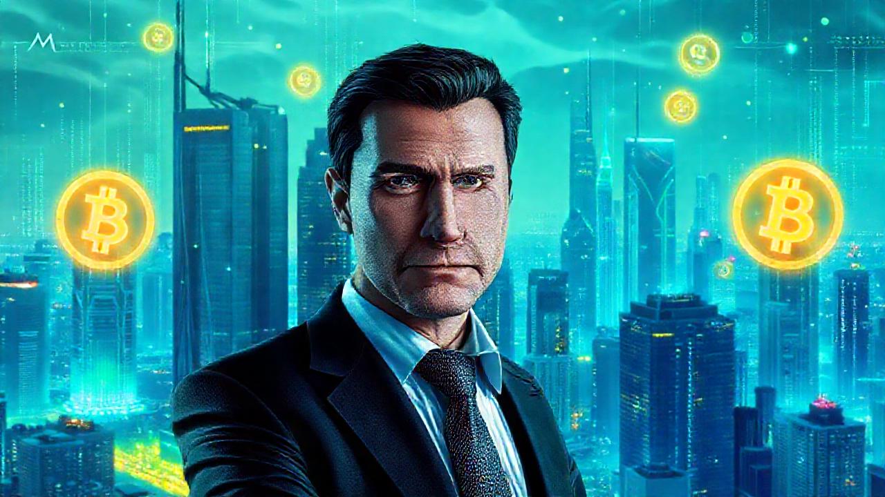 Ciudad futurista, bitcoin y poder digital