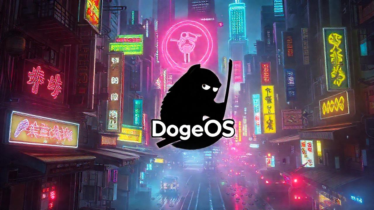 Ciudad cyberpunk futurista con datos vibrantes