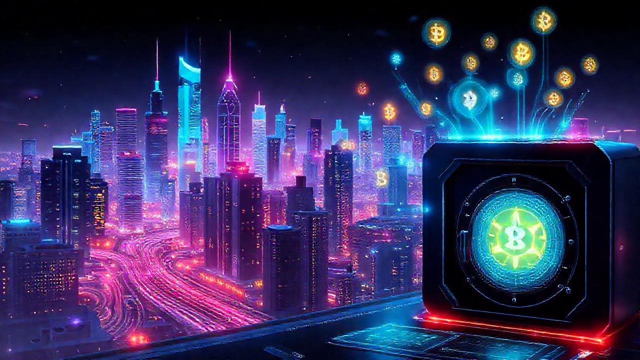 Ciudad futurista digital