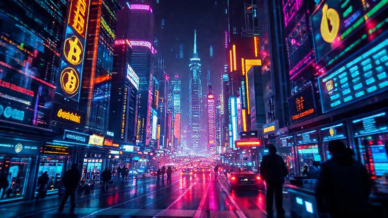 Ciudad futurista digital