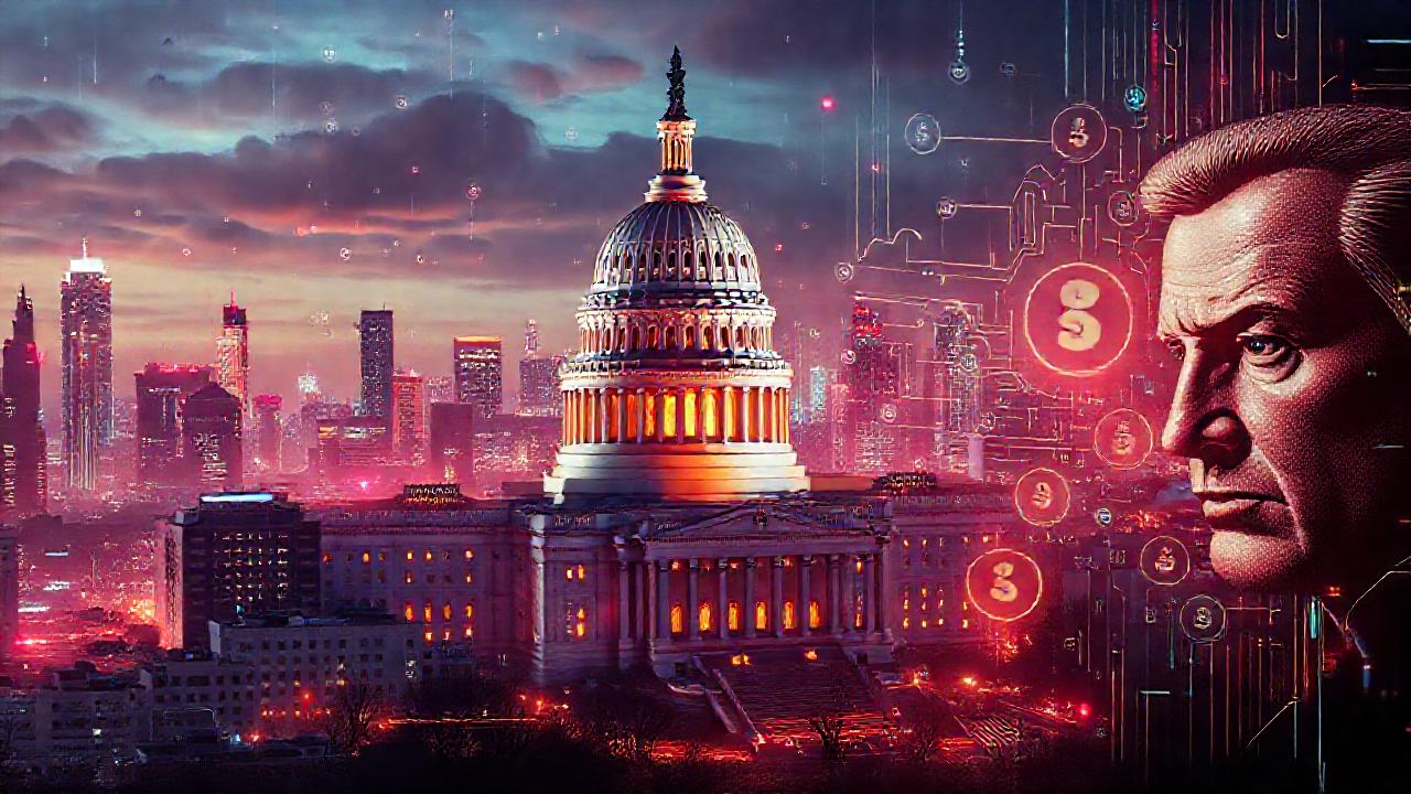 Ciudad futurista legisla con datos brillantes