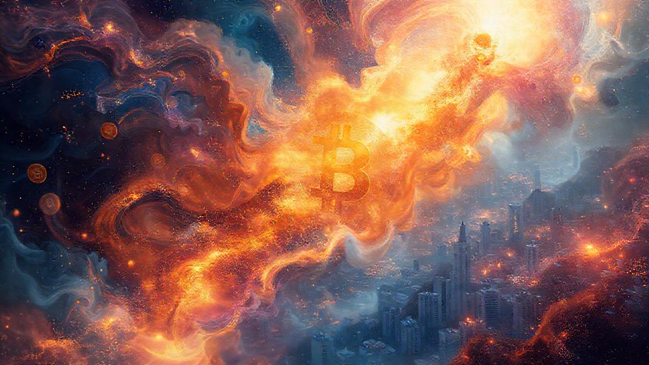 Nebulosa dorada, visión futurista onírica